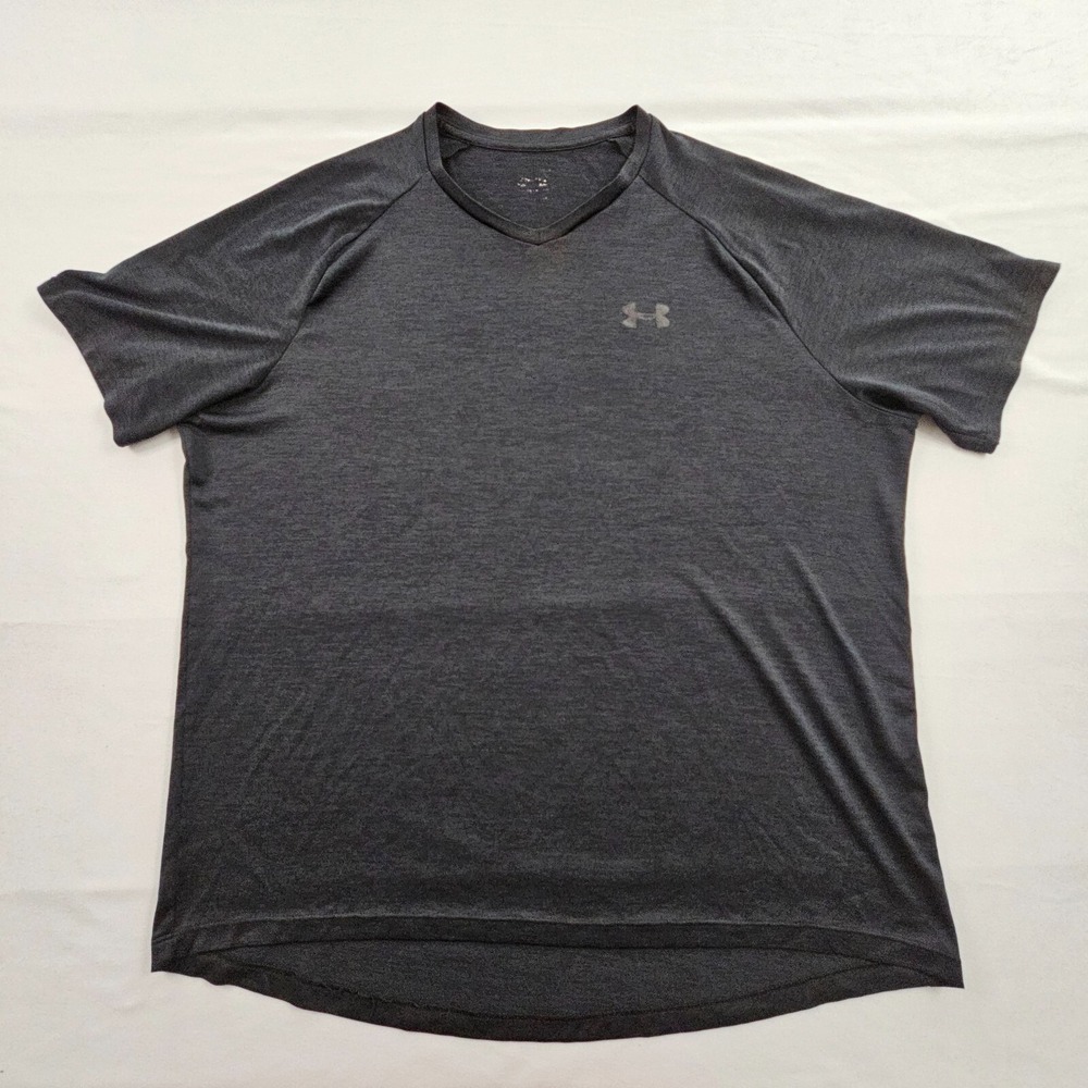 Under‎ Armour Tech Tee Black Short Sleeve Performance T-Shirt Men's L
